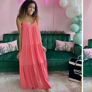 Z Supply LAILA Maxi Dress in Coral